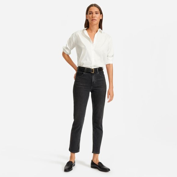 Everlane Denim - The Cheeky Straight Jean in Black